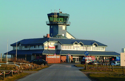 Parkplatz am Flughafen Sylt
