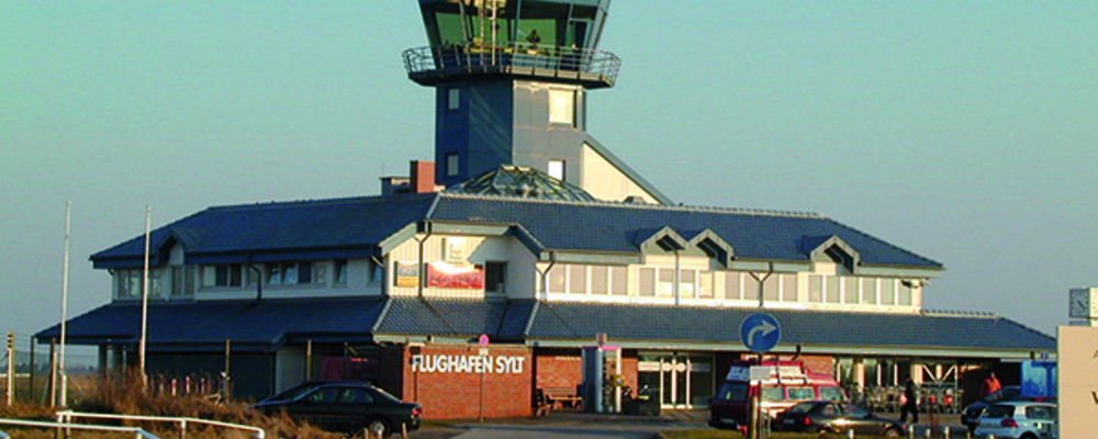 Parkplatz am Flughafen Sylt